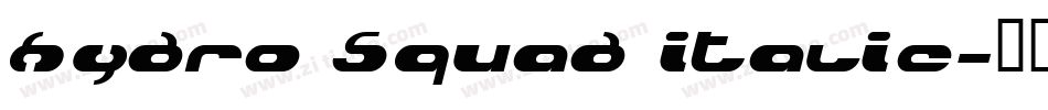 Hydro Squad Italic字体转换